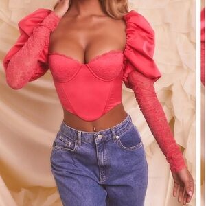 Oh Polly Extreme Puff Sleeve Top